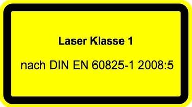 Перехресний лазер Laserfuchs червоний, 650 нм, 45, 5 В постійного струму, Ø12x45 мм, фокус 1 м, клас лазера 1, вкл. блок живлення - 70105735