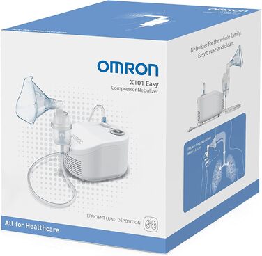 Легкий інгалятор OMRON X101 для дорослих і дітей інгалятор для простого лікування респіраторних захворювань, таких як астма, кашель або алергія Інгалятор X101