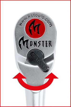 Реверсивна тріскачка Monster, 100 зубців, 935.1290 1/2