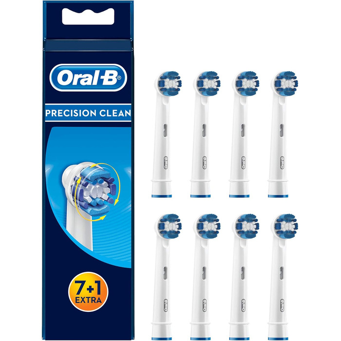 Щітки Braun Oral-B EB Precision Clean 7 1 Blue White 8 шт. (1 упаковка)