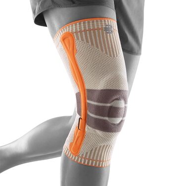 Наколінник BAUERFEIND для туризму Outdoor Knee Support, 1 унісекс наколінник для туристичного спорядження, можна носити праворуч і ліворуч, індивідуально регульований ремінь, мериносова шерсть XL