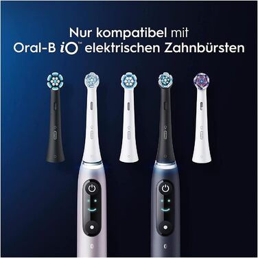 Електрична зубна щітка/електрична зубна щітка Oral-B iO Series 10 Plus Edition, ПЛЮС 3 щітки 4 щітки для прибирання Ultimate, магнітний футляр, 7 режимів чищення, упаковка, що підлягає переробці, чорний