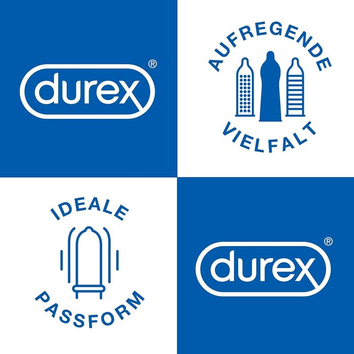 Презервативи Durex Surprise Me в стильній коробці - Екстра різноманітність, практичні та непомітно упаковані - для надійного захисту з приємним запахом - Оптова упаковка - 40 шт. (1 х 40 шт. ) (70 шт. (1 упаковка))