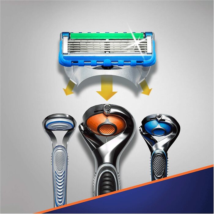 Леза для бритви Gillette Fusion5 ProGlide Power для чоловіків, 4 змінних леза з технологією FlexBall для контурів