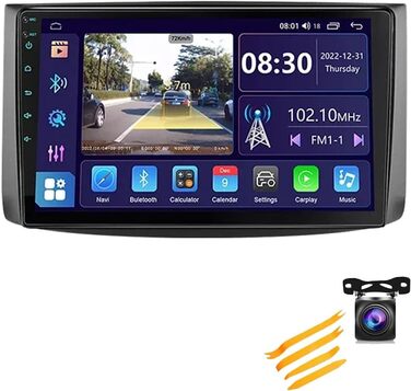 Автомобільна стереосистема FONALO Bluetooth-автомагнітола з DAB Navi Android для Chevrolet Aveo T250 2006-2012 Автомобільний мультимедійний програвач Plug and Play з сенсорним екраном 1080P HD DAB/GPS (колір T3L 232G)