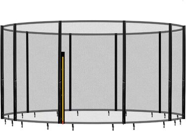 Баунсальська захисна сітка для батуту Ø 183 185 244 250 275 277 300 305 335 337 366 370 396 400 427 430 457 460 487 490 (JS) Змінна сітка Tampoline Net для батуту Outdoor (Net JS Ø 427 см 10 Poles H 180 см)