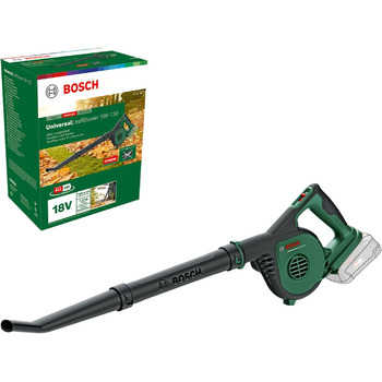 Акумуляторна повітродувка Bosch UniversalLeafBlower 18V-130 (Для швидкого та легкого прибирання на відкритому повітрі система 18 В без акумулятора) Повітродувка для листя без акумулятора Новий дизайн Класичний зелений