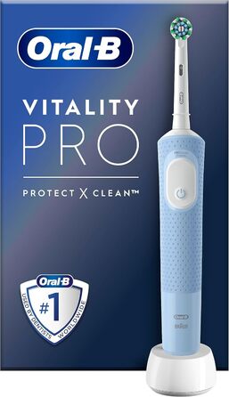 Електрична зубна щітка Oral-B Vitality Pro, синя, 1 щітка, дизайн Braun Blue 1 шт. (1 упаковка)