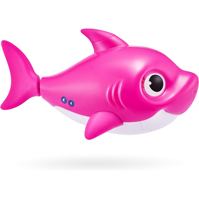 Іграшка для ванни ZURU Robo Alive Junior Baby Shark на батарейках, що співає та плаває, від (Рожева акула-матуся)