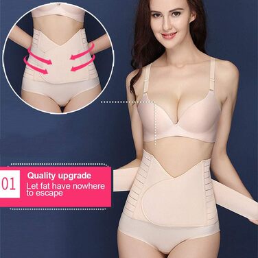 KuKiMa Postpartum Belly Belt Postpartum Support Belly Body Shaper High Elastic Support Corset Tummy Control Recovery Postpartal Corset for Women After Care, Beige, KuKiMa Postpartum Belly Belt Postpartum Support Belly Body Shaper High Elastic Support Cors