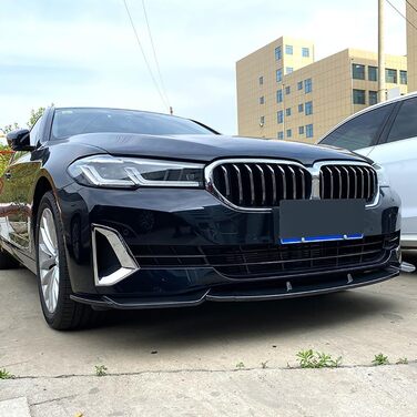 Автомобільний передній губний спойлер для BMW 5 Series G30 G31 520i 525i 530i 2021 2022 2023 Передній бампер Губа Передній спойлер Аксесуари для стилю автомобіля., B-Глянцевий чорний звичайний B-Глянцевий чорний