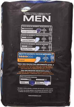 Вкладиші TENA For Men Level 1 - 4 упаковки / 4 x 24 96 шт. (16 шт. (1 упаковка))