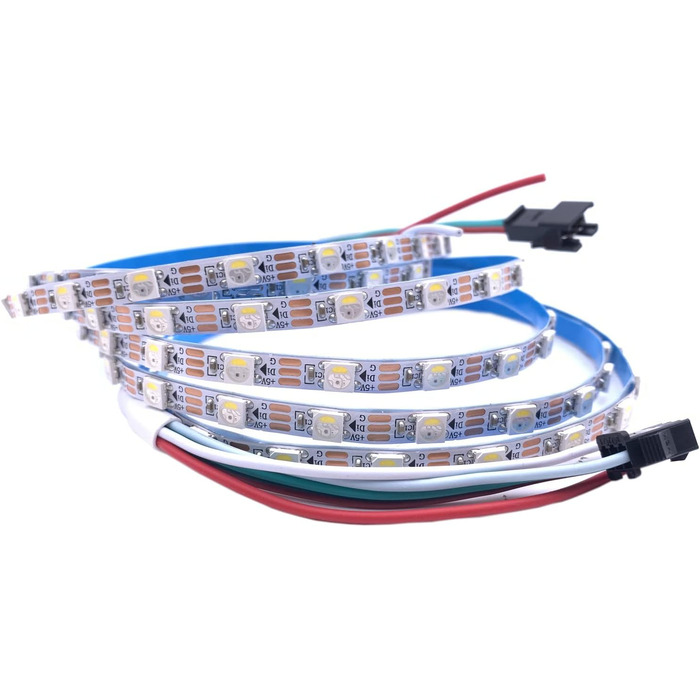 Адреса SK6812 MINI 5050 RGBW RGBWW світлодіодна піксельна стрічка 5мм RGBW RGBWW 60LEDs /m 5V повнокольорова як WS2812B 1м 2м (SK6812 RGBWW Біла друкована плата, 2M) SK6812 RGBWW Біла друкована плата 2м