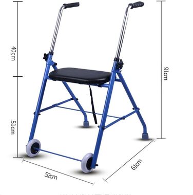 Допоміжний засіб для ходьби, легкий, розбірний, баріатричні ходунки з 2 колесами, роллятор з м'яким сидінням, прогулянкова рама з регульованою по висоті допомогою для пересування, милиці для людей похилого віку з behi