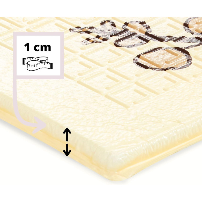 Дитячий ігровий килимок Mamabrum Ігровий килимок, 200 x 180 x 1,0 см, складний пінопластовий килимок Килимок для повзання Водонепроникний портативний підходить для дітей Нетоксичний килимок для підлоги потовщений збільшений (зачарований ліс/осінні дороги)