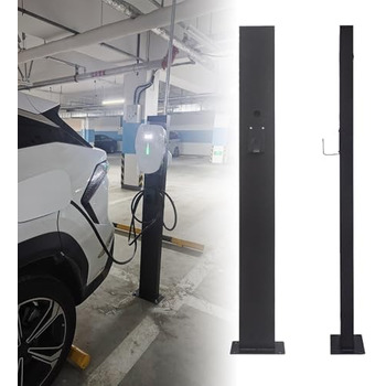 CZYGPHY EV Charging Port Base, Outdoor EV Charging Stand, Weatherproof Charging Station Base Floor Mount All Weather Electric Vehicle Stacking Stainless Steel (Black), CZYGPHY EV Charging Port Base, Outdoor EV Charging Stand, Weatherproof Charging Station