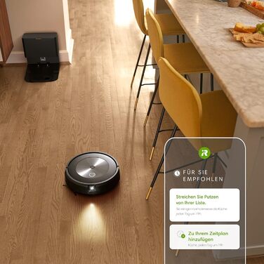 Вакуумний робот iRobot Roomba j7 із підтримкою Wi-Fi і автоматичною вакуумною станцією, картографуванням і двома гумовими щітками для всіх поверхів - Виявлення та уникнення об&39єктів - Навчання та картографування