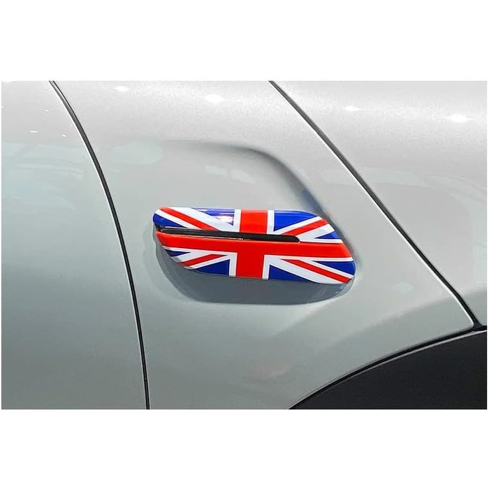 Бічна лампа Scuttle Light Pattern Fender Cap Чохол Сумісний з Mini Cooper F55 Hardtop F56 Hatchback F57 Covertible (Union Jack UK R, 2022)