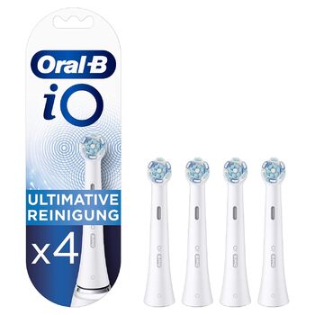 Щітки для чищення Oral-B iO Ultimate для електричної зубної щітки, 4 шт. и, Ultimate Tooth Cleaning з технологією iO, Насадка для зубних щіток Oral-B ука (1 упаковка)