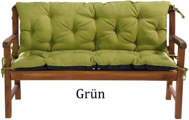 Подушка для сидіння MH Garden Bench Cushion Подушка для сидіння 100 x 60 x 50 см Подушка (зелена)