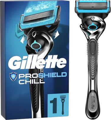 Волога бритва Gillette ProShield Chill для чоловіків, бритва 1 лезо бритви з 5-кратним лезом, подарунок чоловікам