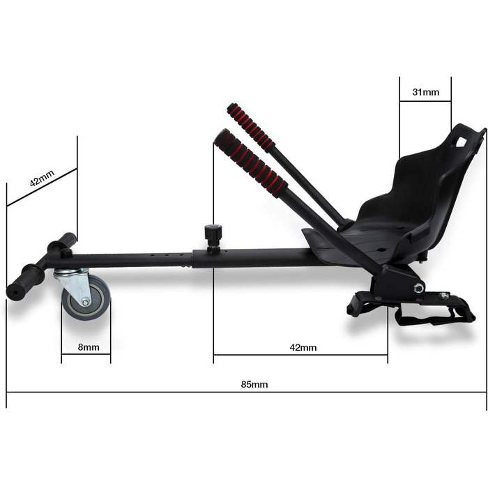 Сидіння для ховерборду Herrselsam, регульоване, 6,5-10 дюймів