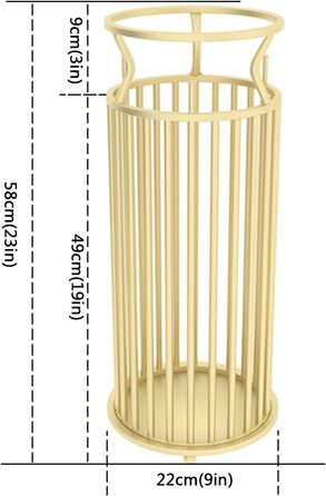 Підставка для парасольок MNOIINM, золотистий колір, рожева, підставка для парасольки для вхідної зони, компактна, кругла, відро для парасольки, тримач для парасольки для внутрішнього використання, для палиць, парасольок