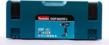 Акумуляторний дриль-шуруповерт Makita DDF482RFJ 18 В / 3.0 Агод з 2 акумуляторами та зарядним пристроєм MAKPAC