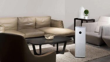 Очищувач повітря Xiaomi Smart Air Purifier 4 Pro (видаляє до 99,97 шерсті домашніх тварин, пилок, пил, віруси та аерозолі PCADR 500 м/год, FCADR 185 м/год, оптимально для 60 м, сенсорний дисплей, додаток/голосове керування)