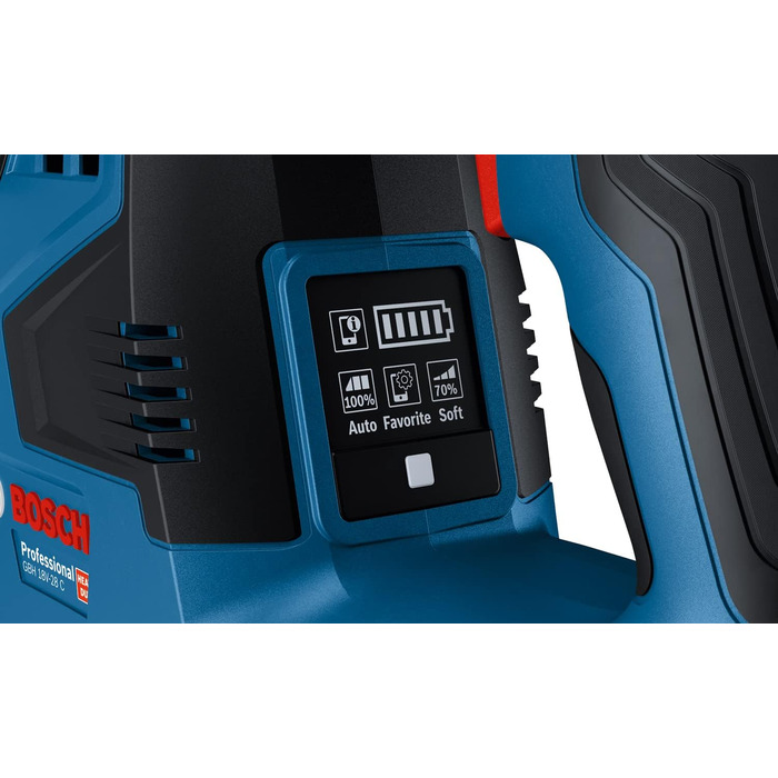 Акумуляторний перфоратор Bosch Professional 18V System GBH 18V-28 C (вкл. додаткову рукоятку, мастило, вставку L-BOXX, L-BOXX, без акумулятора/зарядного пристрою) без акумулятора/зарядного пристрою в L-BOXX