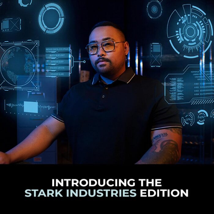 Окуляри, що блокують синє світло Gunnar Men's Stark Industries (упаковка з ук) One size Stark-industries - бурштин