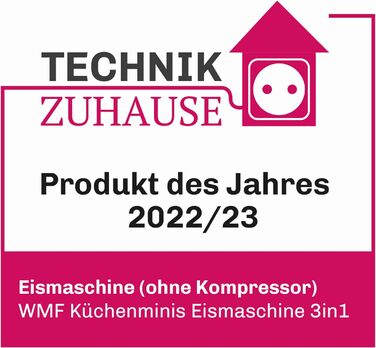 Морожениця WMF Kitchen Mini 3в1, льодогенератор для замороженого йогурту, сорбету та морозива, контейнер для морозильної камери 300 мл, 30-хвилинний час, машина для замороженого йогурту одинарна