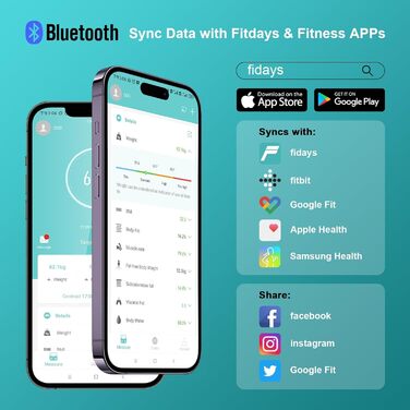 Ваги жиру в організмі, ваги для ванної кімнати Bluetooth із додатком, розумні цифрові ваги для жиру в організмі, ІМТ, ваги, м'язової маси, води, білка, скелетних м'язів, ваги кісток, BMR, чорний (260 мармурово-зелених)