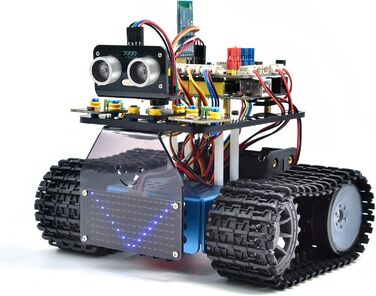 Сумісний із Arduino IDE, електронний програмований STEM Robot DIY Kit, Навчіться кодувати за допомогою Scratch/Arduino для дорослих підлітків