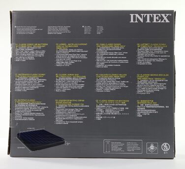 Надувне ліжко Intex, 64755, кольорове, 183 x 203 x 25 см 203 x 183 x 25 см