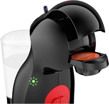 Капсульна машина De'Longhi Nescaf Dolce Gusto Piccolo XS EDG 210.B (для гарячих і холодних напоїв, тиск насоса 15 бар, ручне дозування води) чорний Чорний Одинарний