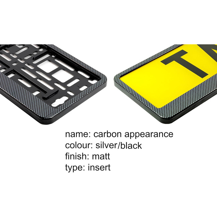 Х тримач номерного знака в карбоновому стилі, 2 шт., 2