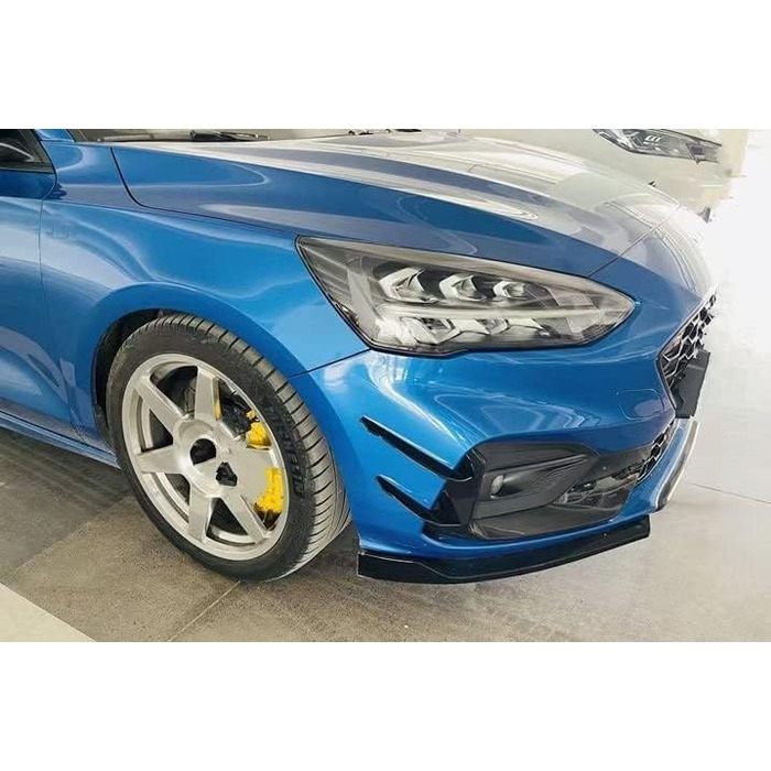 Передній спойлер передньої губи автомобіля для Ford Focus ST/ST-LINE MK4 2019 2020, Спліттер переднього бампера, Canard Дифузор Обвіс, Зовнішній вигляд з вуглецевого волокна A-Carbon Fiber Звичайний вигляд