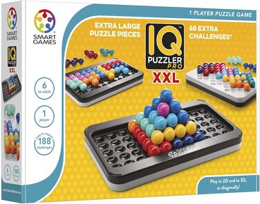 Розумні ігри - IQ Puzzler Pro XXL, надвелика гра-головоломка зі 188 завданнями, 3 режими гри, стандартна упаковка для дітей віком від 6 років