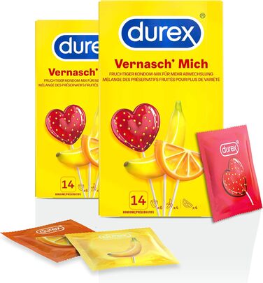 Презервативи Durex Vernasch Mich (2 x 14 шт. (28 шт. )) 7 предметів (2 упаковки)