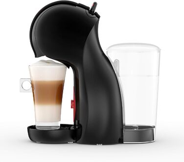 Капсульна машина De'Longhi Nescaf Dolce Gusto Piccolo XS EDG 210.B (для гарячих і холодних напоїв, тиск насоса 15 бар, ручне дозування води) чорний Чорний Одинарний