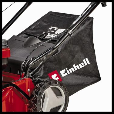 Бензинова газонокосарка Einhell GC-PM 40/2 S (2 кВт, 1-циліндровий 4-тактний двигун OHV, відключається задній привід, 7-ступінчасте центральне регулювання висоти зрізу, травозбірник на 45 л) нова модель без аксесуарів