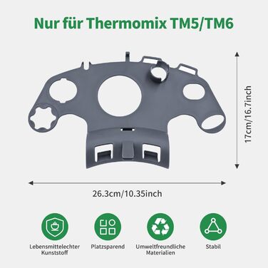 Аксесуари для тримача Thermomix TM6, тримача кришки oGoDeal Органайзер Thermomix TM5 TM6, багатофункціональна підставка TM5 TM6