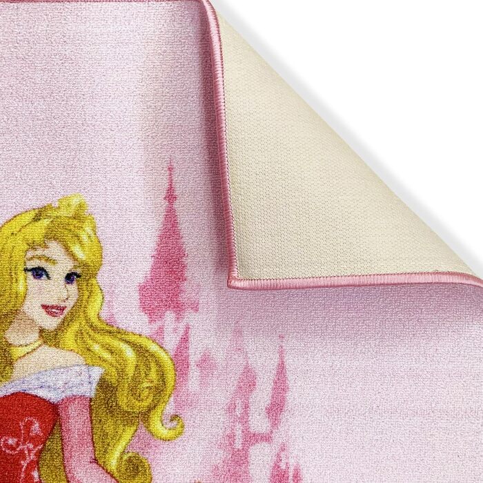 Килимок нековзний Disney Princess Aurora the Sleeping Beauty 80 x 120 см 6387 80x120cm Рожевий