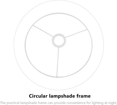 Каркас абажура круглий, кільцевий тримач абажура кільцевий абажур круглий для E27 Тримач лампи Залізний дріт Кришка лампи, 16см
