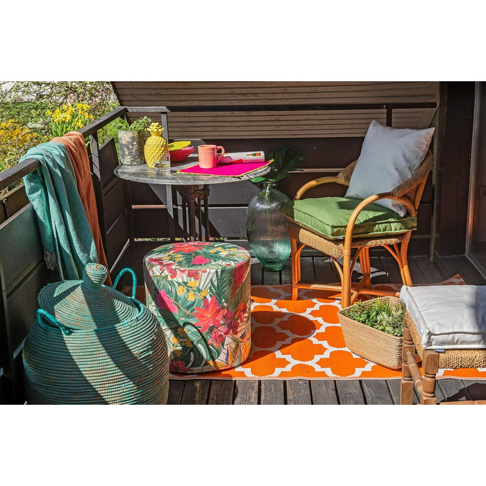 Подушка для крісла H.O.C.K. Classic Uni Outdoor Seat Cushion для приміщень та вулиці виготовлена з 100 поліакрилу (дралон (50x50x5см, зелений лайм)