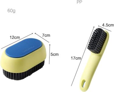 Щітка OUSIKA 2 шт. и Щітка для взуття Щітка для взуття з довгою ручкою Щітка для прання м'якого волосся Щітка для чищення взуття