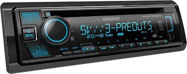 Автомобільна магнітола Kenwood KDC-BT960DAB CD з системою гучного зв'язку DAB і Bluetooth (USB, AUX-вхід, 3 x Pre-Out 5V, Storeo Alexa, звуковий процесор, 4x50 Вт, VAR. освітлення, антена DAB) Одинарний