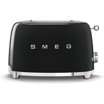 Тостер Smeg TSF01BLEU 2 скибочки, чорний