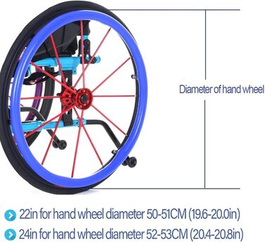 Чохли для коліс інвалідного візка Чохли для повзунків, силіконові захисні чохли для повзунків заднього колеса інвалідного візка, чохли для ручок інвалідного візка, аксесуари для інвалідних візків для дорослих, 1 пара